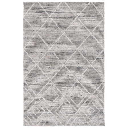 Safavieh 3 x 5 ft. Kenya Hand Woven Rectangle Area Rug Grey & Ivory KNY778F-3